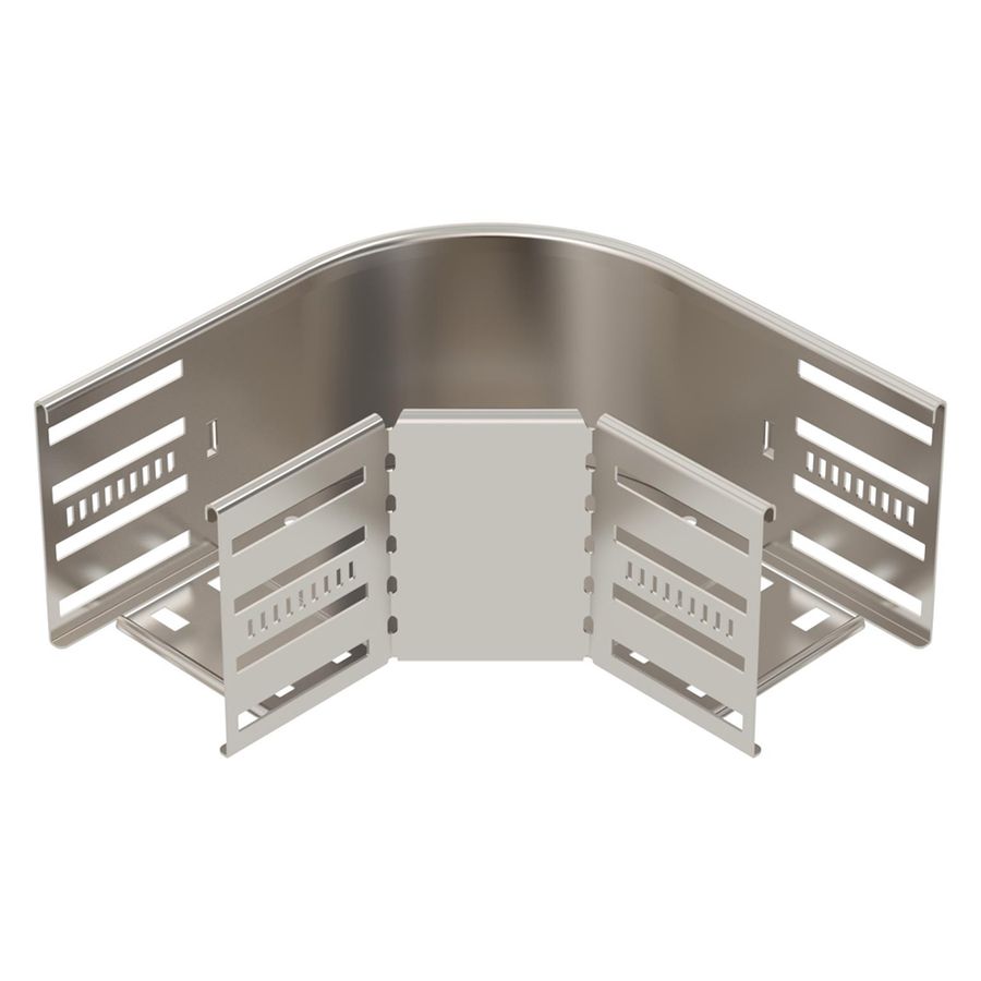 Coude BET RB 90° 110×100mm acier fin A2 brut