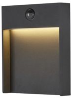 LED-Wandleuchte SLV FLATT SENSOR 16W 3000K 600lm IP54 anthrazit