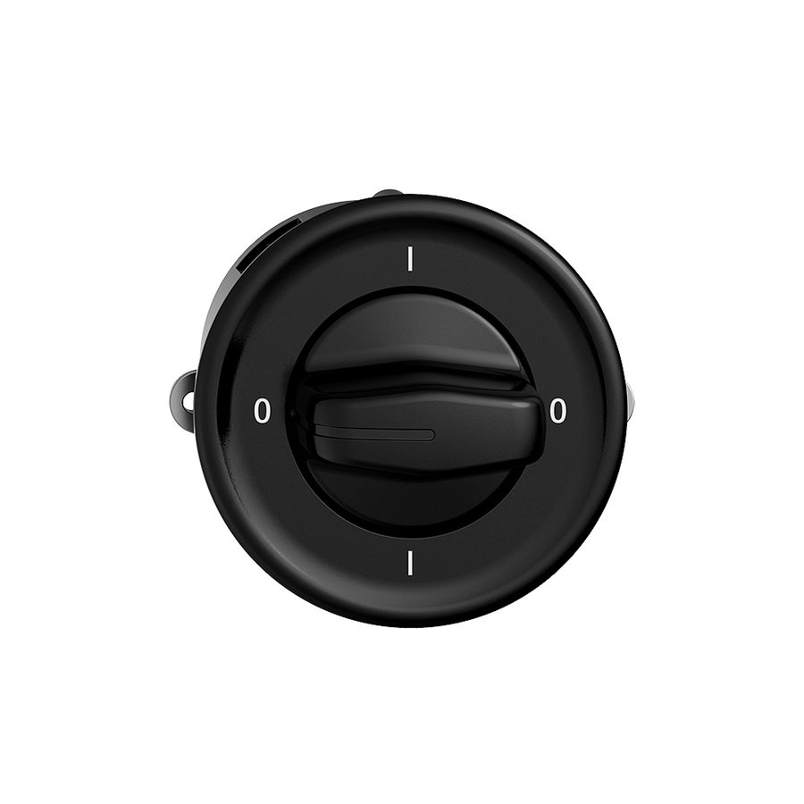 Drehschalter STANDARDdue 0/1L schwarz mit Drehgriff