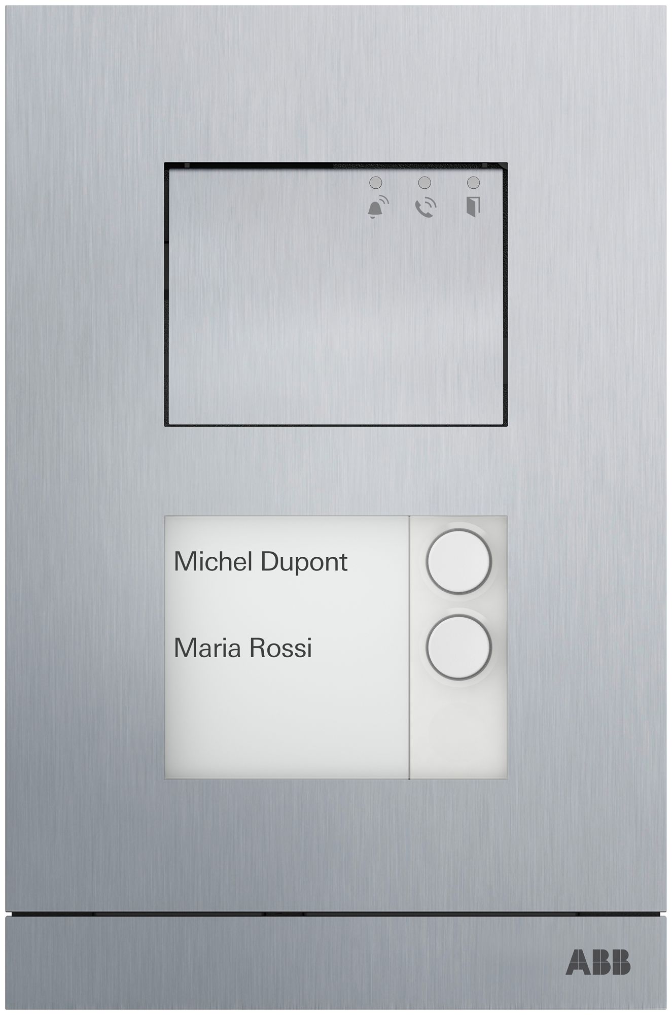 Audio-Türstation ABB-Welcome A21051P2-A-04 2×Taste alu 205×135×18mm