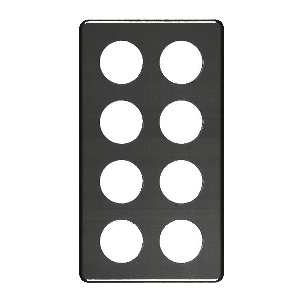Placca di copertura 4×2 8×43mm nero