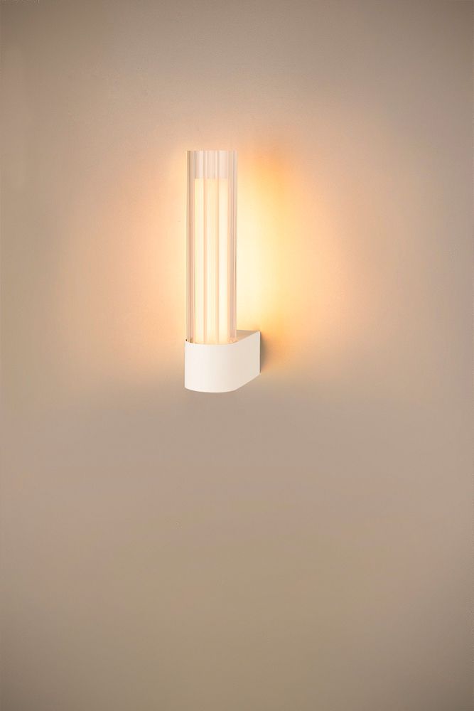 Applique LED SLV LYGANT single 8W 560lm 3000K IP44 326×75mm blanc