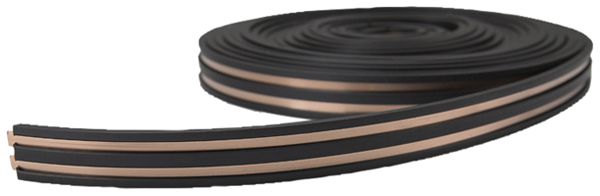 Conduttore piatto DOTLUX RETAILO 24V 2 poli materiale sintetico/rame nero 1.5m