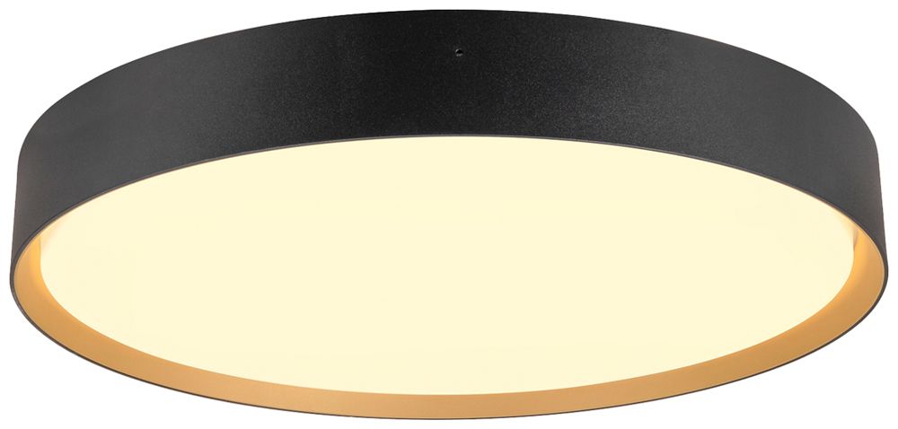 Plafonnier LED SLV DECONA 42 23W 2550lm 930/940 IP44 VAR Ø420mm noir/or