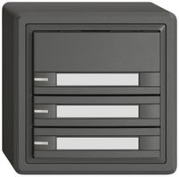 AP-KNX-Taster RGB EDIZIO.liv SNAPFIX® Temperaturfüh.RGB-LED Pap.3×T 2-Tbed.dgu