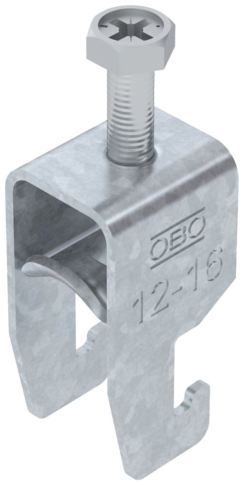 Fixation rapide BET 2056 pied à U métal 12…16mm 1×câble acier Zn-ch-im