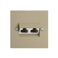 UP-Dose 2×RJ45/u 4P getr. EDIZIOdue sand ITplus