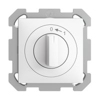 Contact pivotant ENC 0<-1/1P EDIZIOdue blanc, avec manette