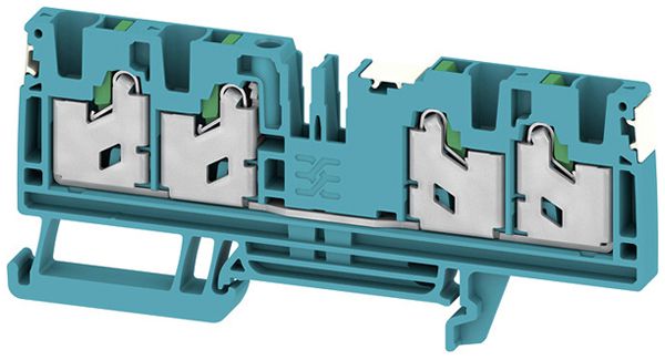 Borne de passage joignable WM S4C 0.75…4mm² 32A/1000V snap-in DIN35 bl