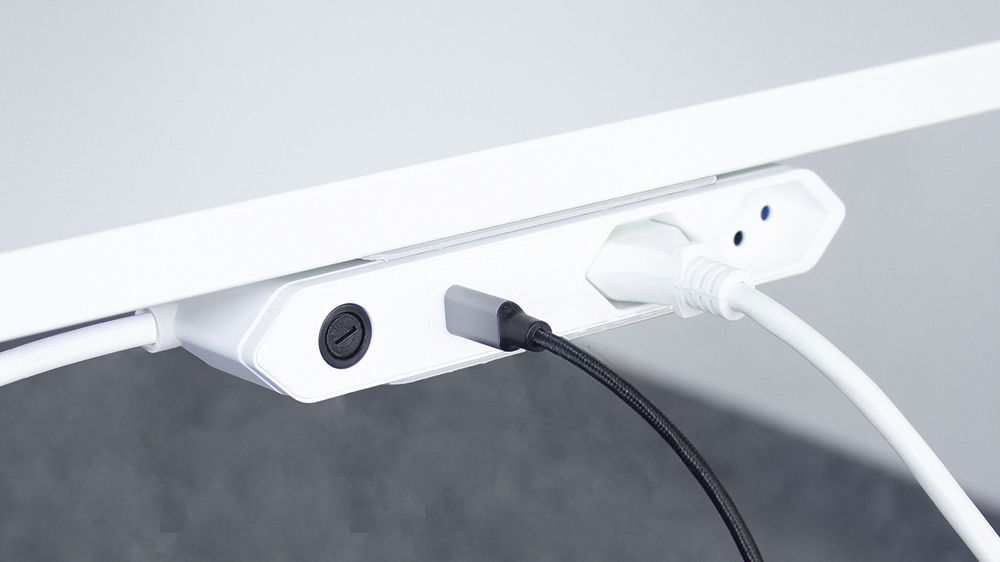 Prise multiple Steffen STEBA IQ 2×T13 1×USB-C 1.5m blanc