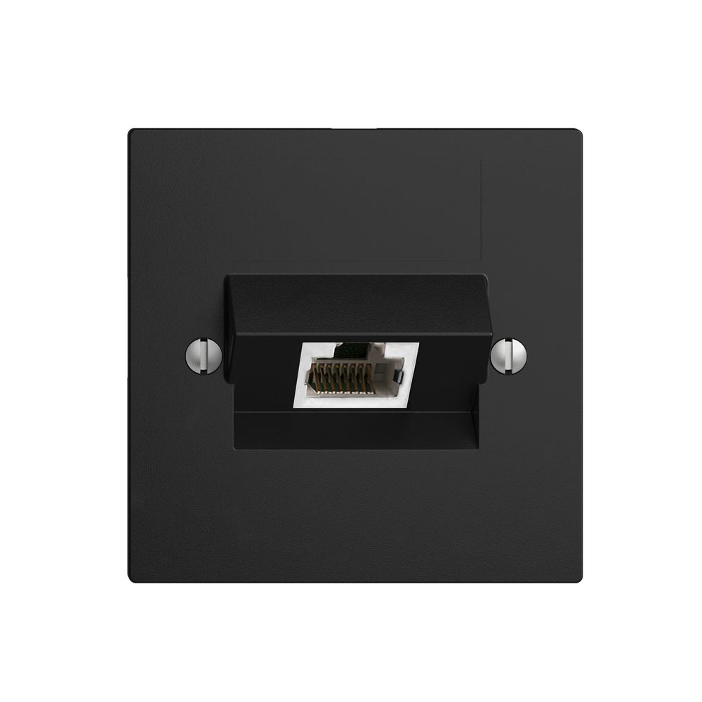 Einsatz zu UP-Anschlussdose 1×RJ45/s 4P ITplus EDIZIOdue schwarz