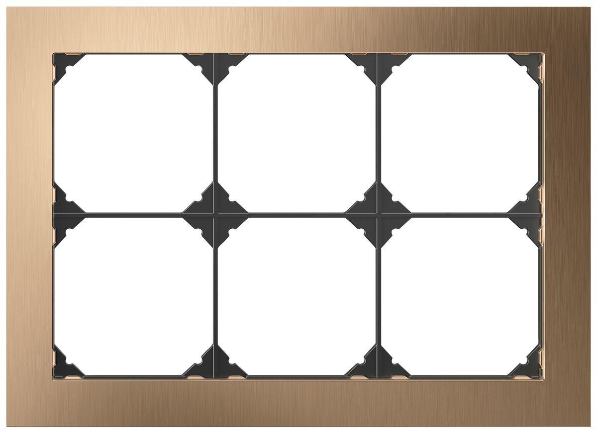 UP-Abdeckrahmen EDIZIO.liv prestige SNAPFIX® 3×2/2×3 154×214mm Me-champ