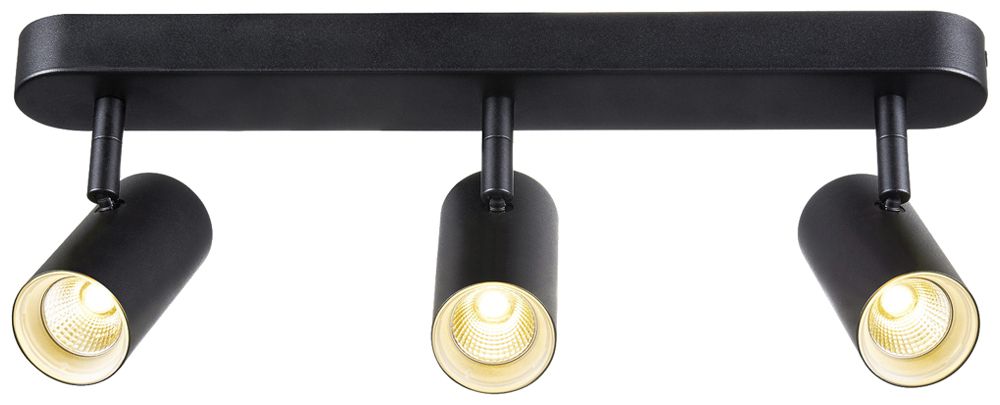 Spot LED SLV NOBLO 19W 2360lm 930 REG 400×105×127mm nero 3×Spot