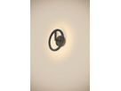 Applique LED SLV Q-RING 10W 950lm 3000K IP65 Ø270×110mm nero