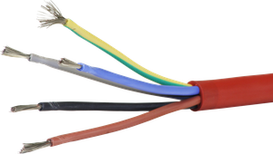 Silikonkabel 5×2.5mm² 3LNPE rot Eca