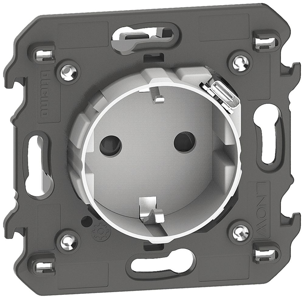 Prise Living Now schuko avec USB-C intégré 2 modules blanc