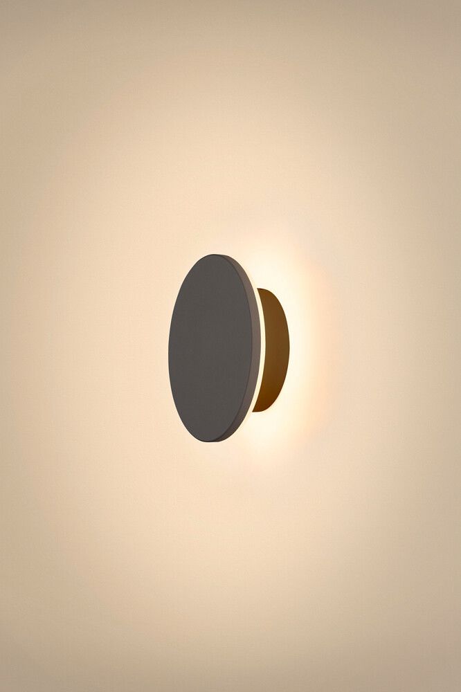Applique LED SLV D-RING S 7.5W 630lm 827/830 IP65 REG indiretto Ø160mm nero