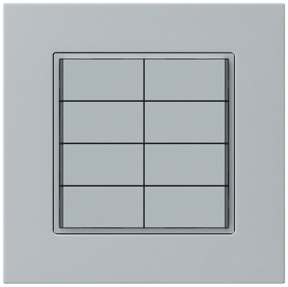 Poussoir KNX ENC KPR 8×touches 8×points actionnables LED gris