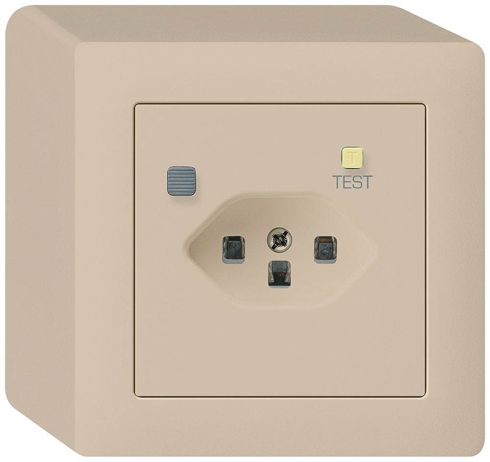 AP-Steckdose kallysto T23 FI 30mA beige
