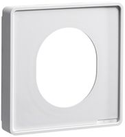 Blende tehalit für CEE Steckdose halogenfrei Oberteil 80mm verkehrsweiss