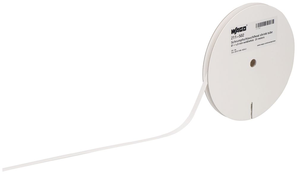 Guaina termoretraibile WAGO per SmartPrinter 2:1 Ø4.8mm bianco