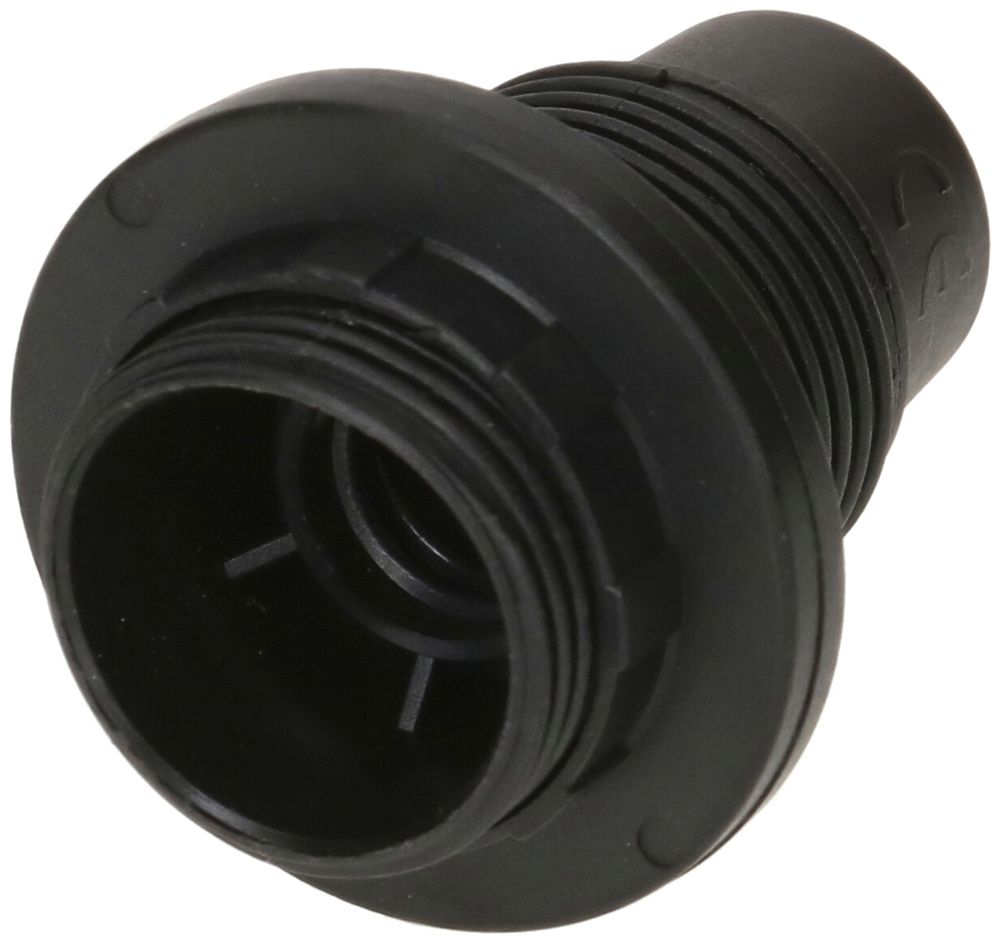 Fassung E14 Kunststoff M10×1 schwarz mit Randmantel