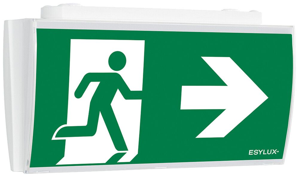 Luminaire de secours ESYLUX SLE LEDi SC/C montage au plafond