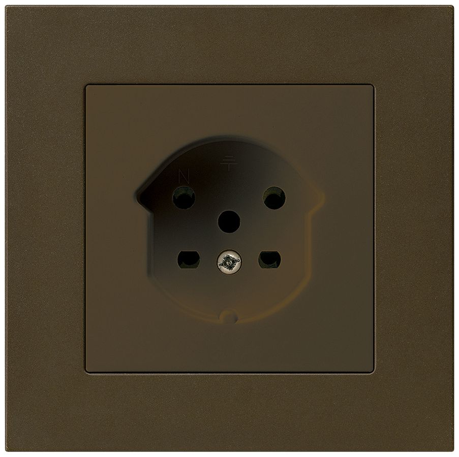 UP-Steckdose kallysto.pro T15 braun Schraubklemme