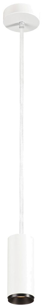 LED-Pendelleuchte SLV NUMINOS S DALI 11W 985lm 2700K 24° Ø65×162mm weiss