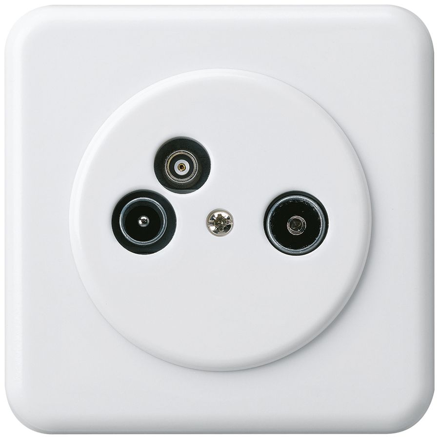 UP-Antennendose TV-R-Daten basico C 2GHz 10.5db weiss