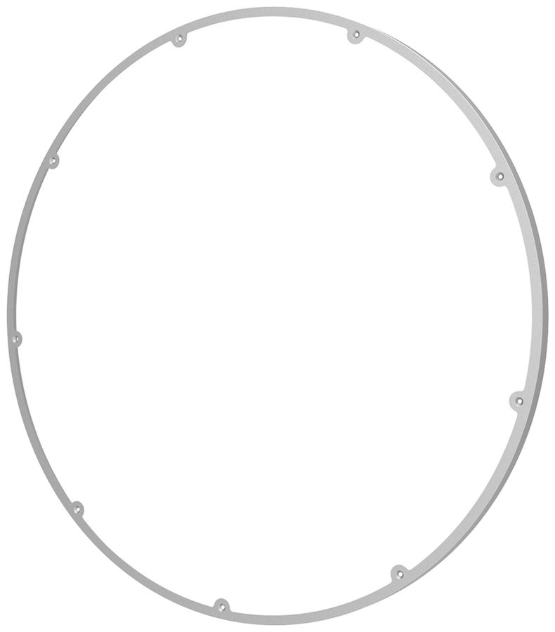Telaio di copertura LEDVANCE SURFACE FLAT metallo Ø500×13mm argento