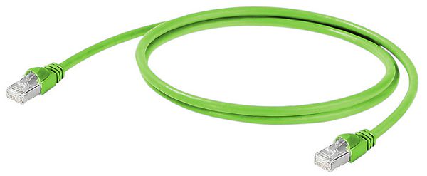 Câble patch RJ45 Weidmüller SmartMetering, cat.5e SF/UTP, PVC, vert, 0.3m