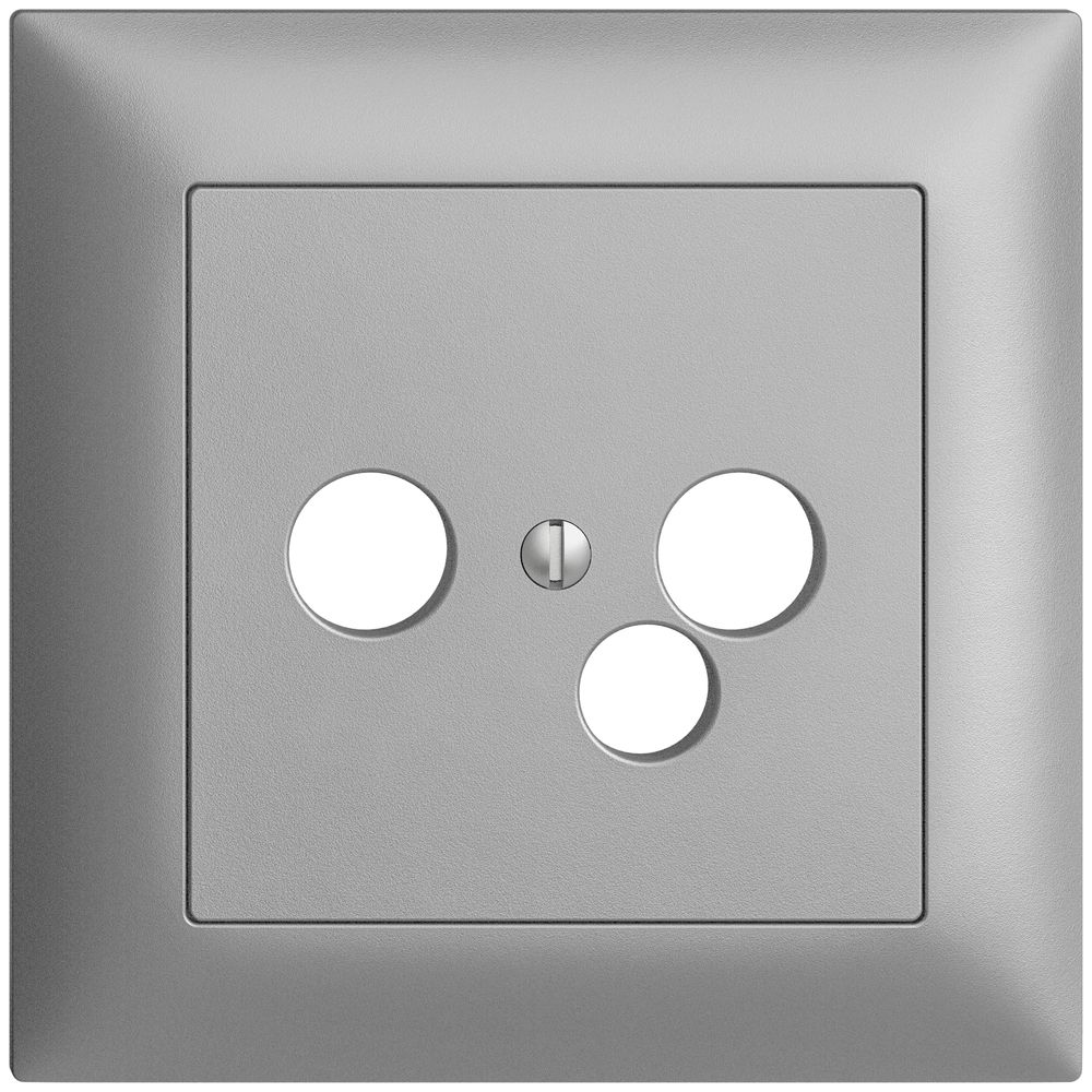 Kit frontal ENC EDIZIOdue silver 88×88mm