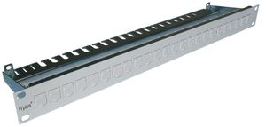 Panel ITplus 1HE 24×RJ45/S weiss