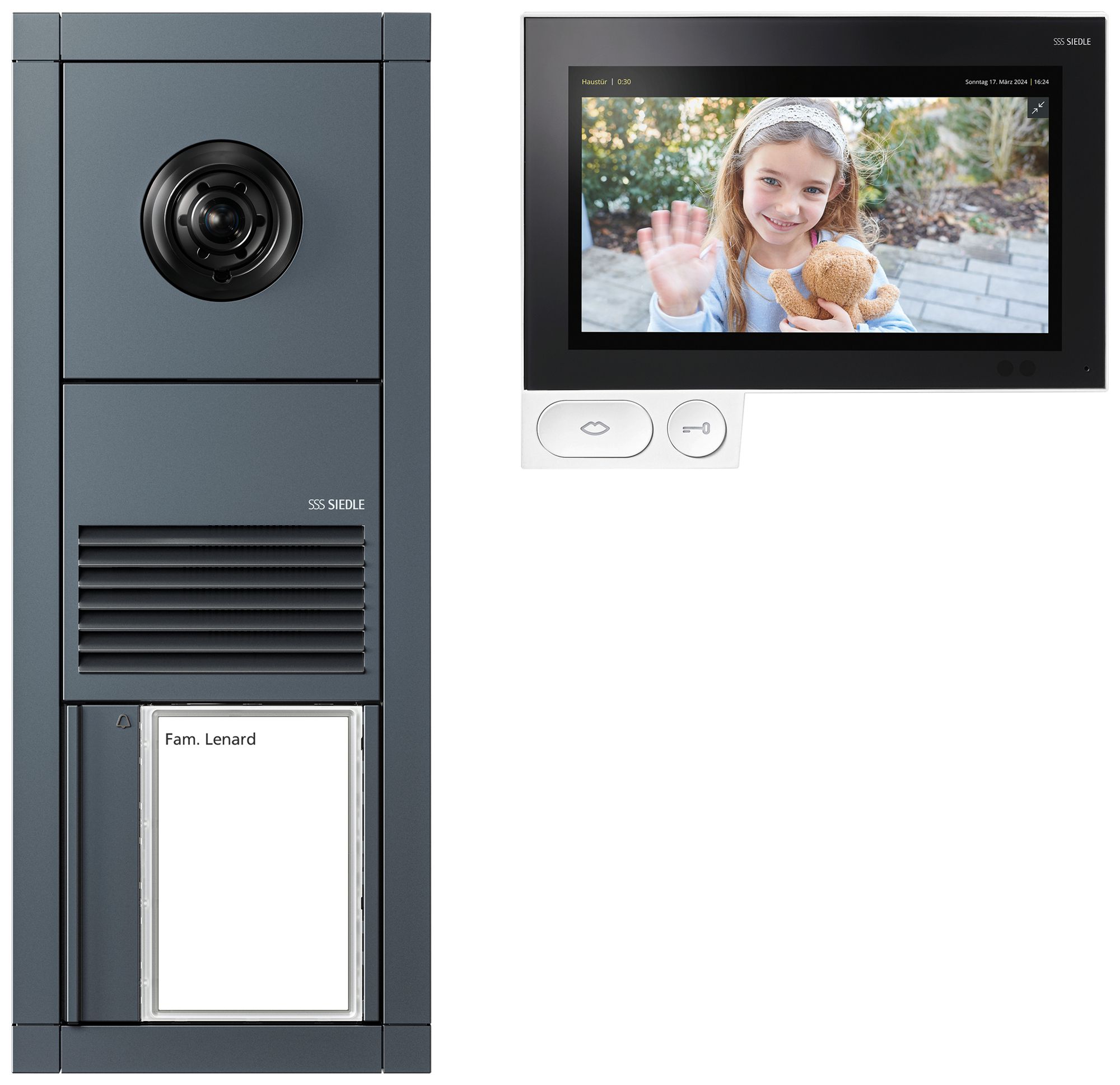 EB-Set Video Siedle Vario 1 Bus-System weiss