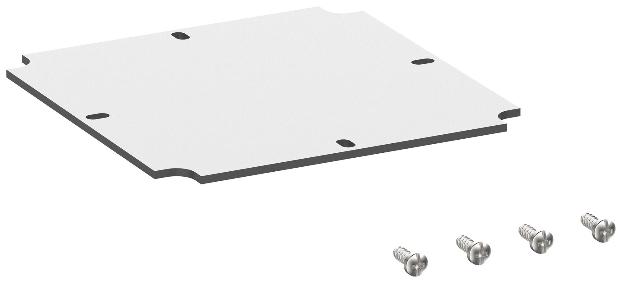 Plaque de montage Spelsberg Abox MPI 100 120×120×2.5mm pour Abox/Abox Pro