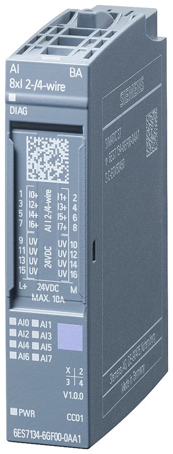 Module d'entrée API Siemens SIMATIC ET200SP AI 8×I BA A0/A1 CC01