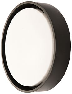 LED-Decken-/Wandleuchte SG Frame Round Maxi 19W 1990lm 830 IP66 DIM Ø325 schwarz