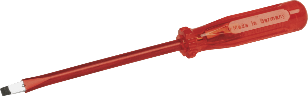 Cacciavite isolato 240mm, lama 6.5×1.0×140mm rosso