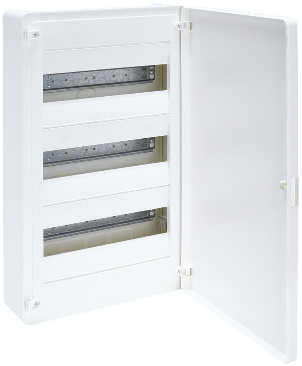 Coffret de distribution AP Hager golf 3 rang. 36UM porte IP40 281.5×501.5×98.5mm