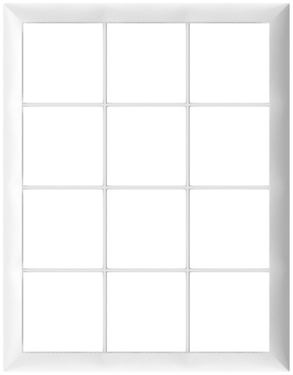 Telaio di copertura SIDUS 3×4/4×3 bianco