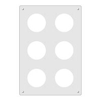 Placca di montaggio FH 3×2 GV