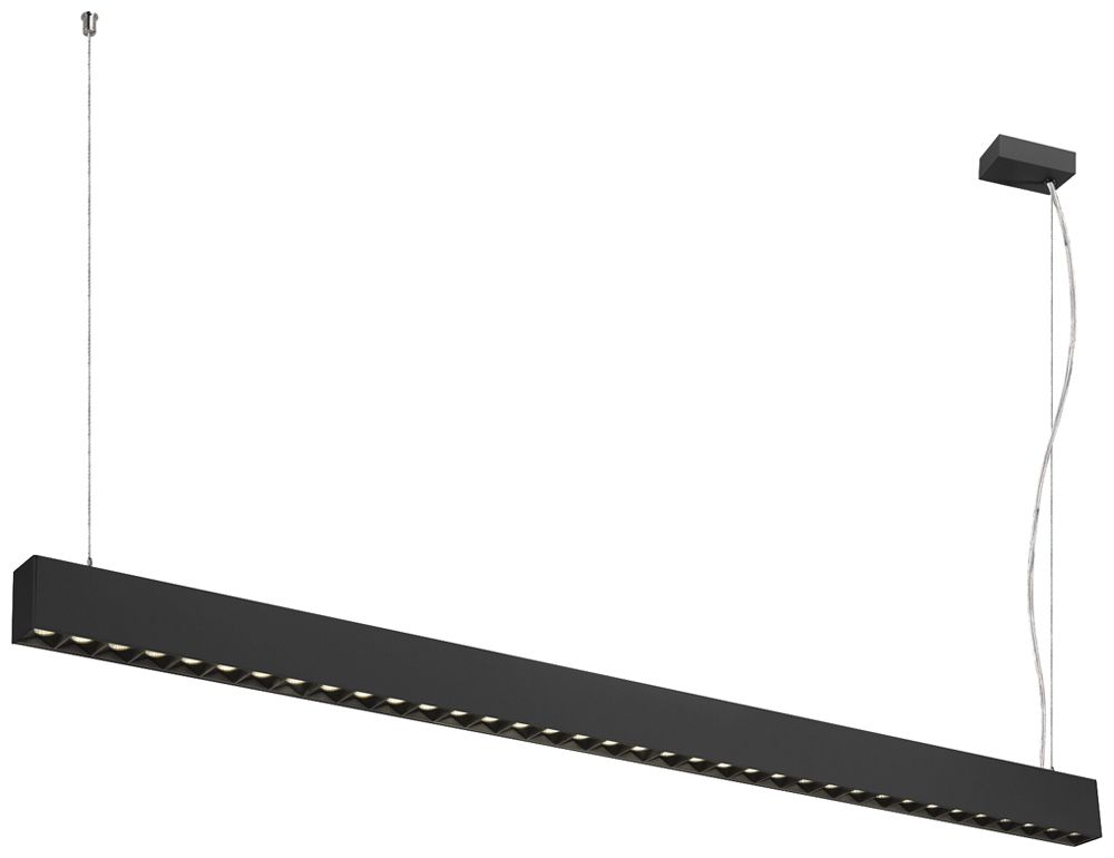 LED-Pendelleuchte SLV GLENOS PRO 70W 3850lm 4000K DALI 1448mm schwarz