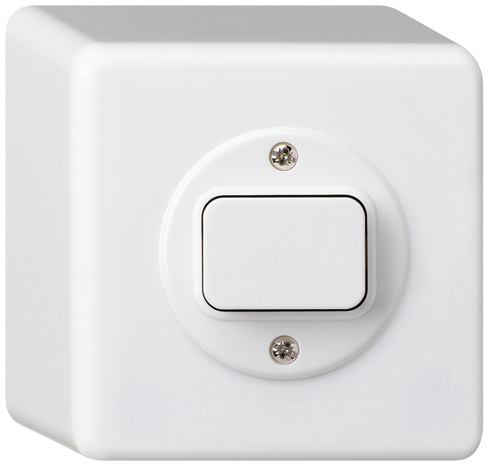 Interruttore AP basico 6/1L bianco