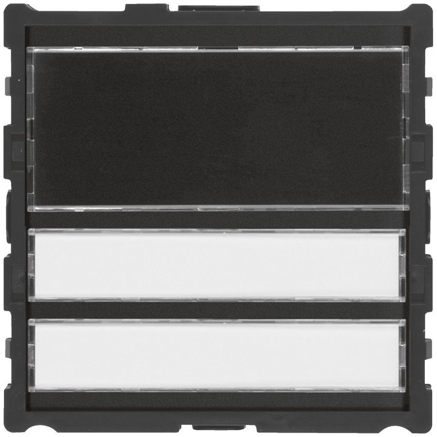 Ruftaster-Modul Hager elcom.modesta f.Türsprechanlage m.LED-Namensschild 2Whg.