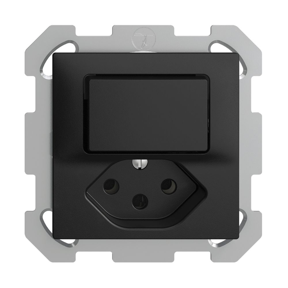 UP-Kombination A-R/1P+T13 EDIZIOdue schwarz mit Shutter