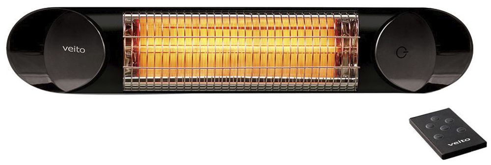 Radiatore a infrarossi Veito Blade Mini, 1200W, 4 stadi, IP55, nero