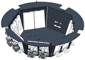 Gehäuse zu DAK 8857/8861 12 FLF stehend weiss