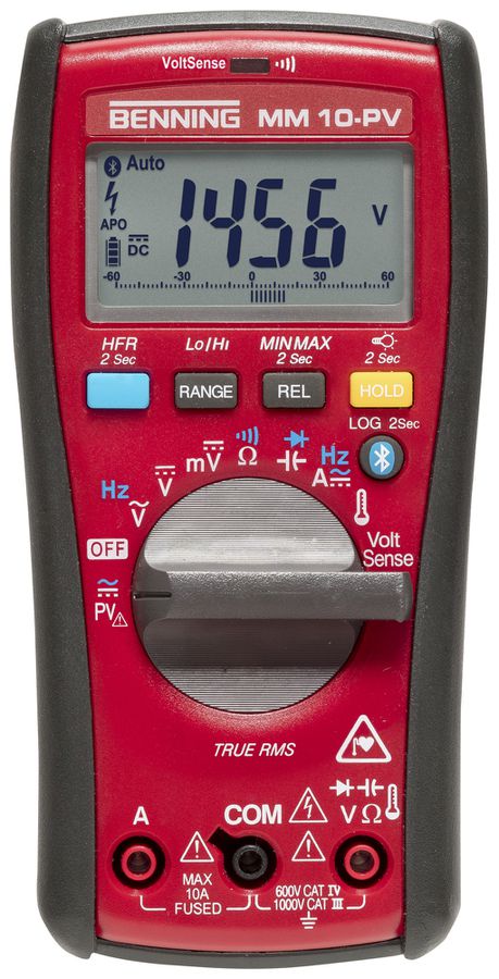 Digital-Multimeter Benning MM 10-PV 1500VAC/2000VDC 10A 40MΩ Cat IV 600V
