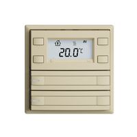 Pulsante RTH INC KNX 2×EDIZIOdue F vanille, con carta+LED RGB